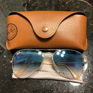 Ray-ban Blue Gradient Aviators